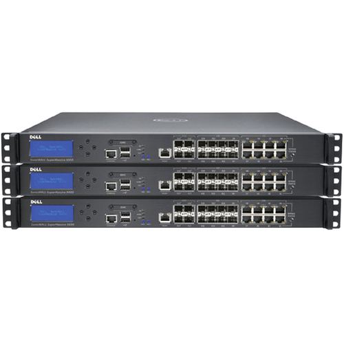 Image of SonicWall SuperMassive 9400 Network Security Appliance - 8 Port - Gigabit Ethernet - 8 x RJ-45 - 12 Total Expansion Slots - Rack-mountable