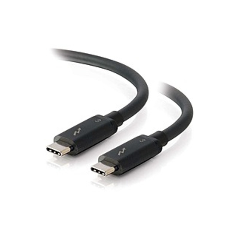 C2G 1.5ft USB C Cable - Thunderbolt 3 Cable - 40Gbps - M/M - 1.50 Ft Thunderbolt Data Transfer Cable - Type C Male Thunderbolt 3 - Type C Male Thunder