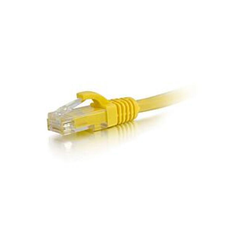 C2G 10ft Cat5e Ethernet Cable - 350 MHz - Snagless - Yellow - Category 5e For Network Device - RJ-45 Male - RJ-45 Male - 10ft - Yellow