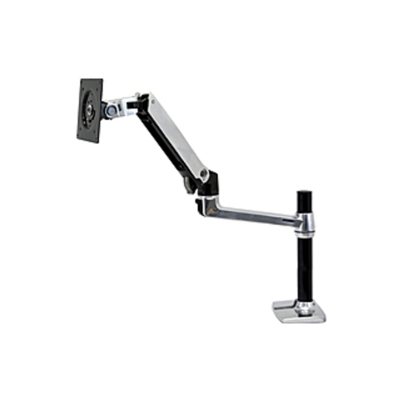 Ergotron Mounting Arm For Flat Panel Monitor - Black - Height Adjustable - 24 Screen Support - 20 Lb Load Capacity - 75 X 75, 100 X 100 - VESA Mount