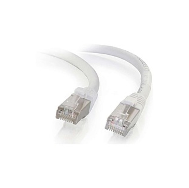 Image of C2G 7ft Cat6 Snagless Shielded (STP) Network Patch Cable - White - 7 ft Category 6 Network Cable for Network Device - First End: 1 x RJ-45 Network - M