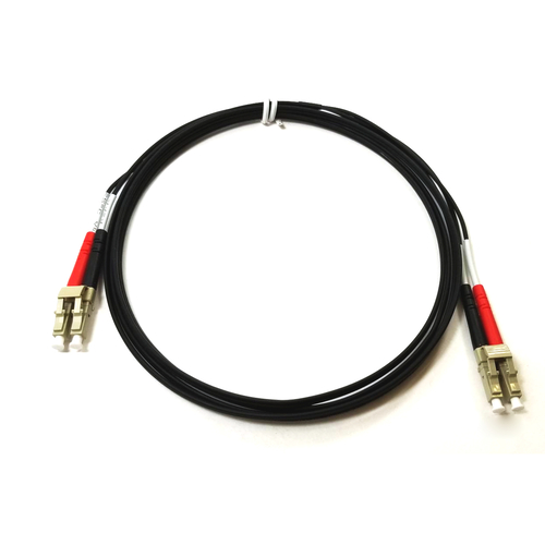 Legrand 852-LL4-006-55LK Value Series LC To LC Fiber Patch Cable - Duplex OM4 Plenum - 10Gb - 2m / 6.56ft - Black