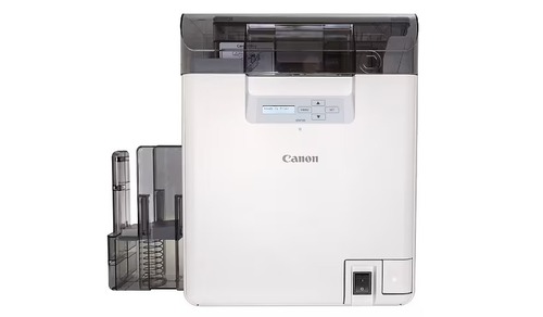 Canon 3189C002 IX-R7000 ID Card And Badge Printer With 2-Line LCD Screen - Dye Sublimation - Duplex - 600 DPI - 250 Cards - White