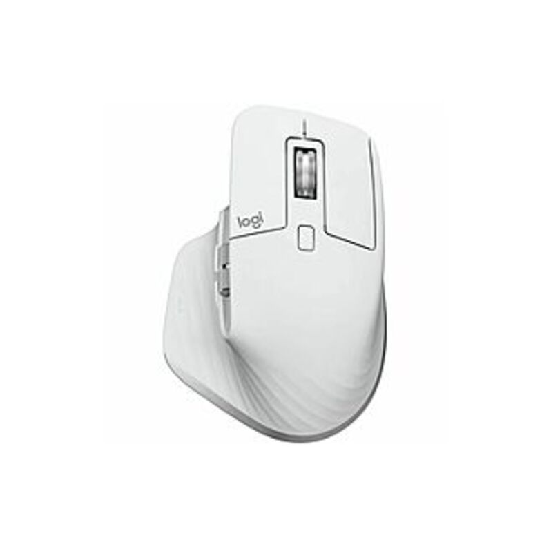 Logitech MX Master 3S Mouse - Darkfield - Wireless - Bluetooth/Radio Frequency - 2.40 GHz - Pale Gray - 8000 Dpi - Scroll Wheel - 7 Button(s)