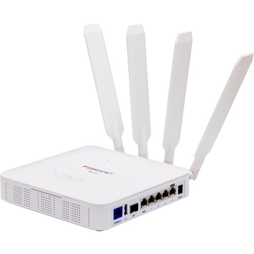 Fortinet FortiExtender FEX-511F 2 SIM Ethernet, Cellular Wireless Router - 5G - HSPA+, LTE, UMTS - Quad Band - 4 X Antenna - 4 X Network Port - 1 X Br
