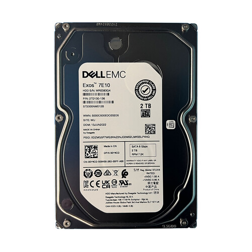 Internal Hard Disk Drive - 2 TB - 7200 RPM - 3.5 Inch - SATA - 6 Gbps - 128 MB Buffer - Dell 0Y4CD