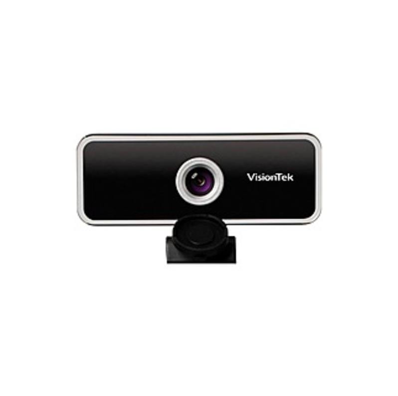 VisionTek VTWC20 Webcam - 30 Fps - USB-A - 1920 X 1080 Video - Fixed Focus - Dual Microphone - Notebook - CMOS Sensor - Compatible With MS Teams, Zoom