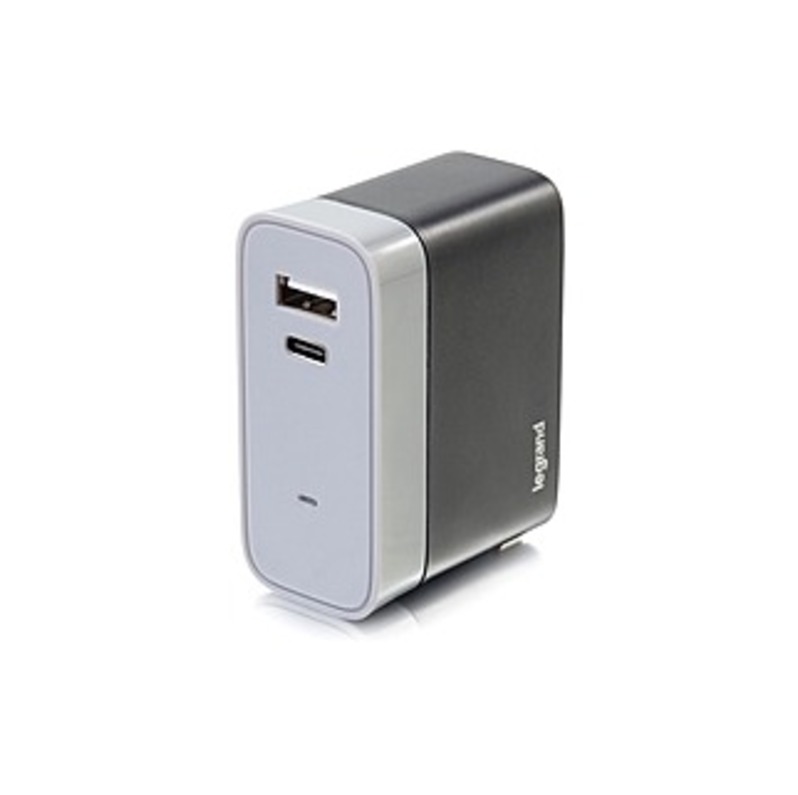 C2G USB C Wall Charger - USB C And USB A Wall Charger - 120 V AC, 230 V AC Input - 5 V DC/5.40 A Output