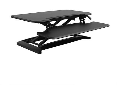 Image of Flexispot 810072790422 M7B 28x16-Inch Alcove Desk Riser - Sit-Stand Desk Converter - Black