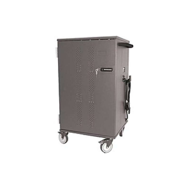Datamation Systems  Charging Cart for Chromebooks and Tablets - 3 Shelf - Push Handle Handle - 4 Casters - Caster Size - Width