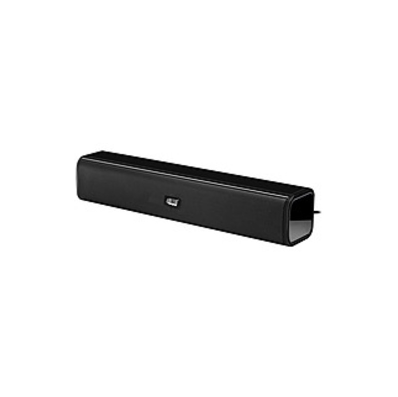 Adesso Xtream S5 USB-Powered Desktop Computer Sound Bar Speaker With Dynamic Sound- 5W X 2 - Portable - Works With Computer Desktop, Laptop. Ideal For