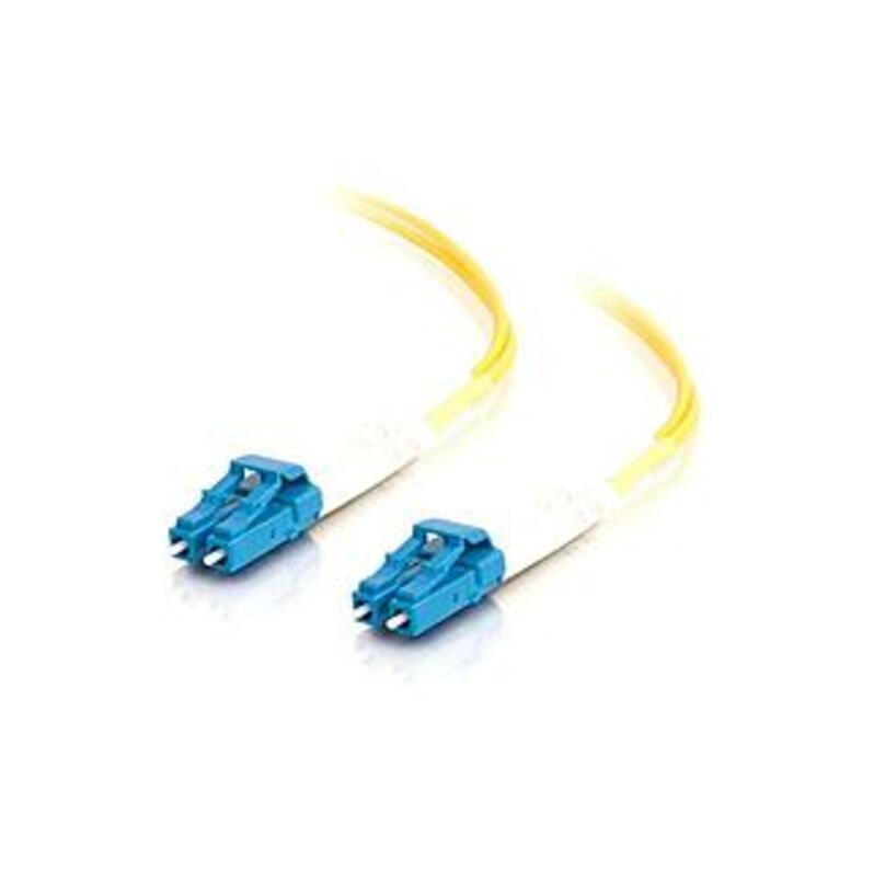C2G 1m LC-LC 9/125 Duplex Single Mode OS2 Fiber Cable - Yellow - 3ft - 1m LC-LC 9/125 Duplex Single Mode OS2 Fiber Cable - Yellow - 3ft