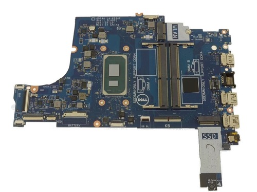 Intel i3-1115G4 Laptop Motherboard for Vostro 3400, 3500 - Dual Slot DDR4 - Integrated Graphics - Dell FTXD9