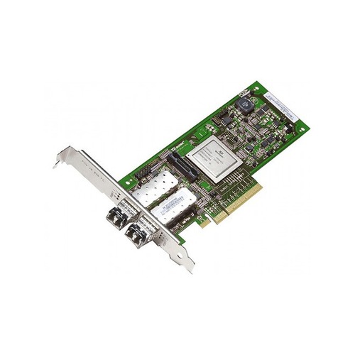 Qlogic QLE2562 8GB Dual-Port Fibre Channel to PCI-e Host Bus Adapter - Plug-In Card - Low Profile - Dell MFP5T