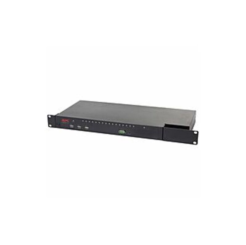 APC By Schneider Electric KVM1116R KVM Switchbox - 16 Computer(s) - 1 Local User(s) - 1 Remote User(s) - 20 X Network (RJ-45) - 2 X PS/2 Port - 5 X US