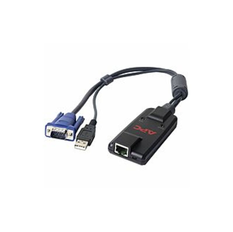 APC By Schneider Electric KVM 2G, Server Module, USB - KVM Cable For Keyboard/Mouse, Monitor, KVM Switch - First End: 1 X 15-pin HD-15 - Male, 1 X USB