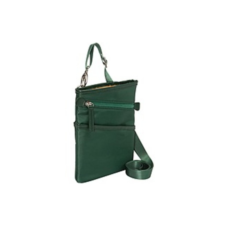 WIB Dallas Carrying Case For Up-to 7 Tablet, EReader - Green - Twill Polyester - Twill Polyester Body - Microsuede Interior Material - Shoulder Strap