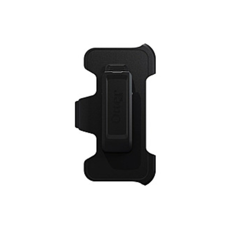 Image of OtterBox Defender Carrying Case (Holster) iPhone 5 Smartphone - Black - Polycarbonate Body - Belt Clip - 1.4" Height x 3.3" Width