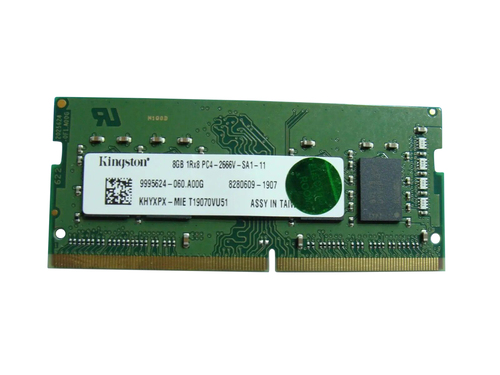 Kingston KHYXPX-MID 8GB Memory Module - DDR4 SDRAM - 2666MHz - 260 Pins - PC4-21300 - 1Rx8 - SO-DIMM - Non-ECC - CL19 - 1.2 Volts