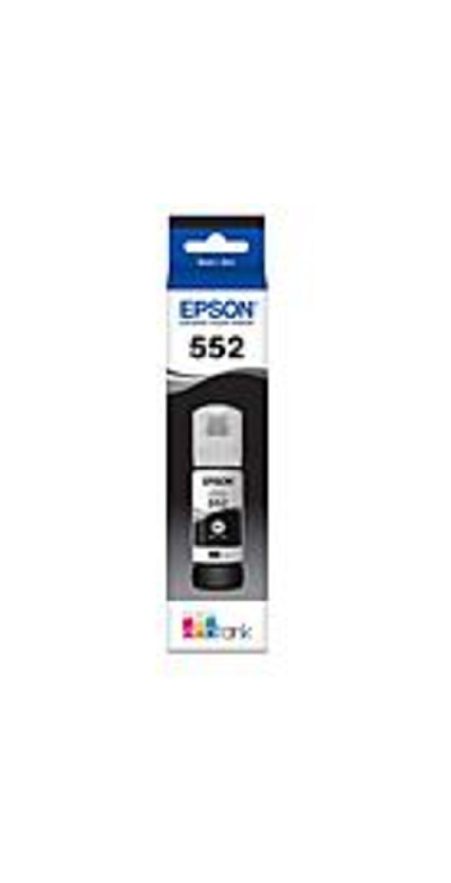 Image of Epson T552 Ink Refill Kit - Inkjet - Pigment Black