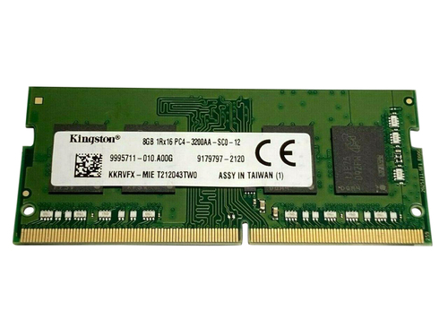 Kingston KKRVFX-MIE Memory Module - 8 GB - 1Rx16 - DDR4 - 3200 MHz - 260-Pin - CL19 - 1.2 Volts - SODIMM