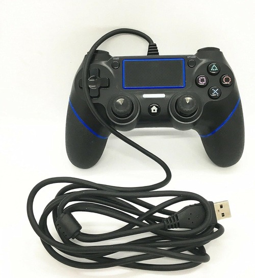 Prodico PR-015 Classic Style Wired Controller For PlayStation 4 - 10 Keys - Black And Blue