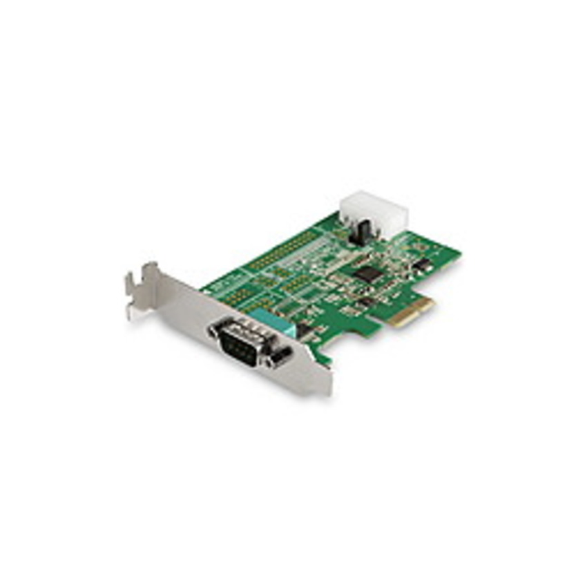 Image of StarTech.com 1-port PCI Express RS232 Serial Adapter Card - PCIe Serial DB9 Controller Card 16950 UART - Low Profile - Windows/Linux - 1 port PCI Expr