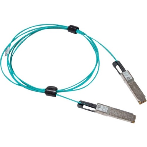 Mellanox Active Fiber Cable, IB HDR, Up To 200Gb/s, QSFP56, LSZH, Black Pulltab, 50m - 164.04 Ft Fiber Optic Network Cable For Network Device, Transmi