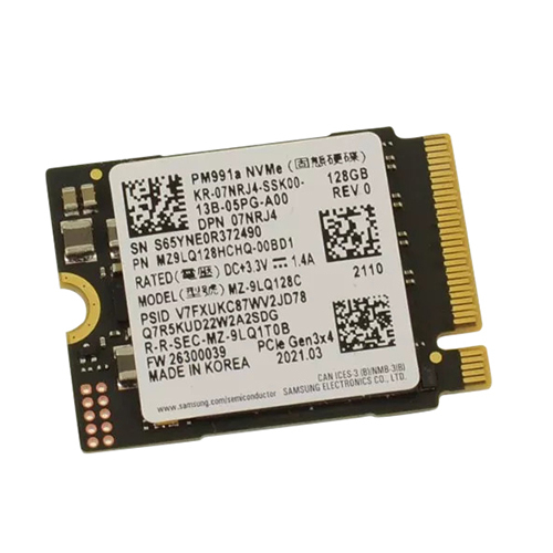 Dell 7NRJ4 PM991a TLC NAND Solid State Drive - 128 GB - PCIe 3.0 X4 - NVMe - M.2 2230 - M Key