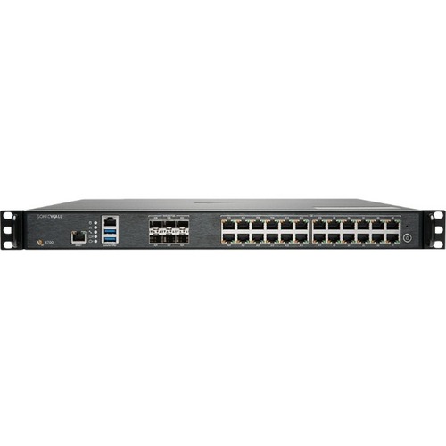 Image of SonicWall NSa 4700 Network Security/Firewall Appliance - 24 Port - 10/100/1000Base-T, 10GBase-X - Gigabit Ethernet - AES (192-bit), DES, MD5, AES (256