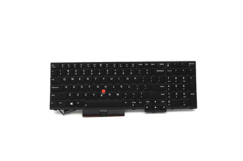 Image of Lenovo 5N20V77999 Replacement Qwerty Backlit Laptop Keyboard For Select ThinkPad P15/T15 Laptops - US-layout - Black