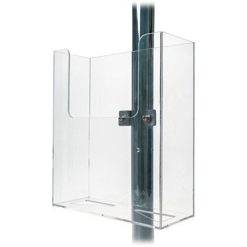 CTA ADD-BHA Brochure Holder Add-On Tablet Floor Stands - Plastic - Pole Grip - Clear
