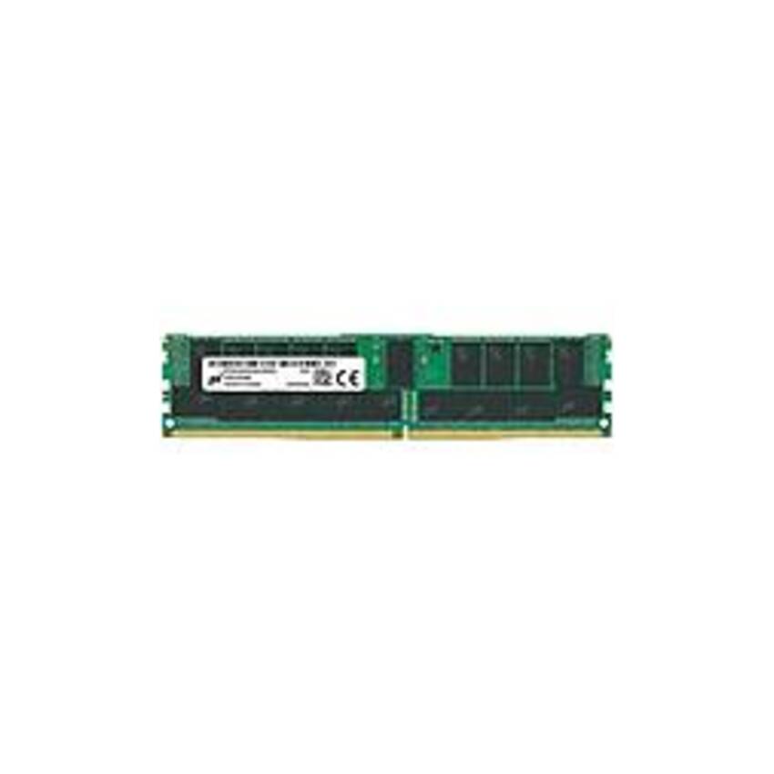 Micron 32GB DDR4 SDRAM Memory Module - For Server, Workstation - 32 GB - DDR4-3200/PC4-25600 DDR4 SDRAM - 3200 MHz Dual-rank Memory - CL22 - 1.20 V -