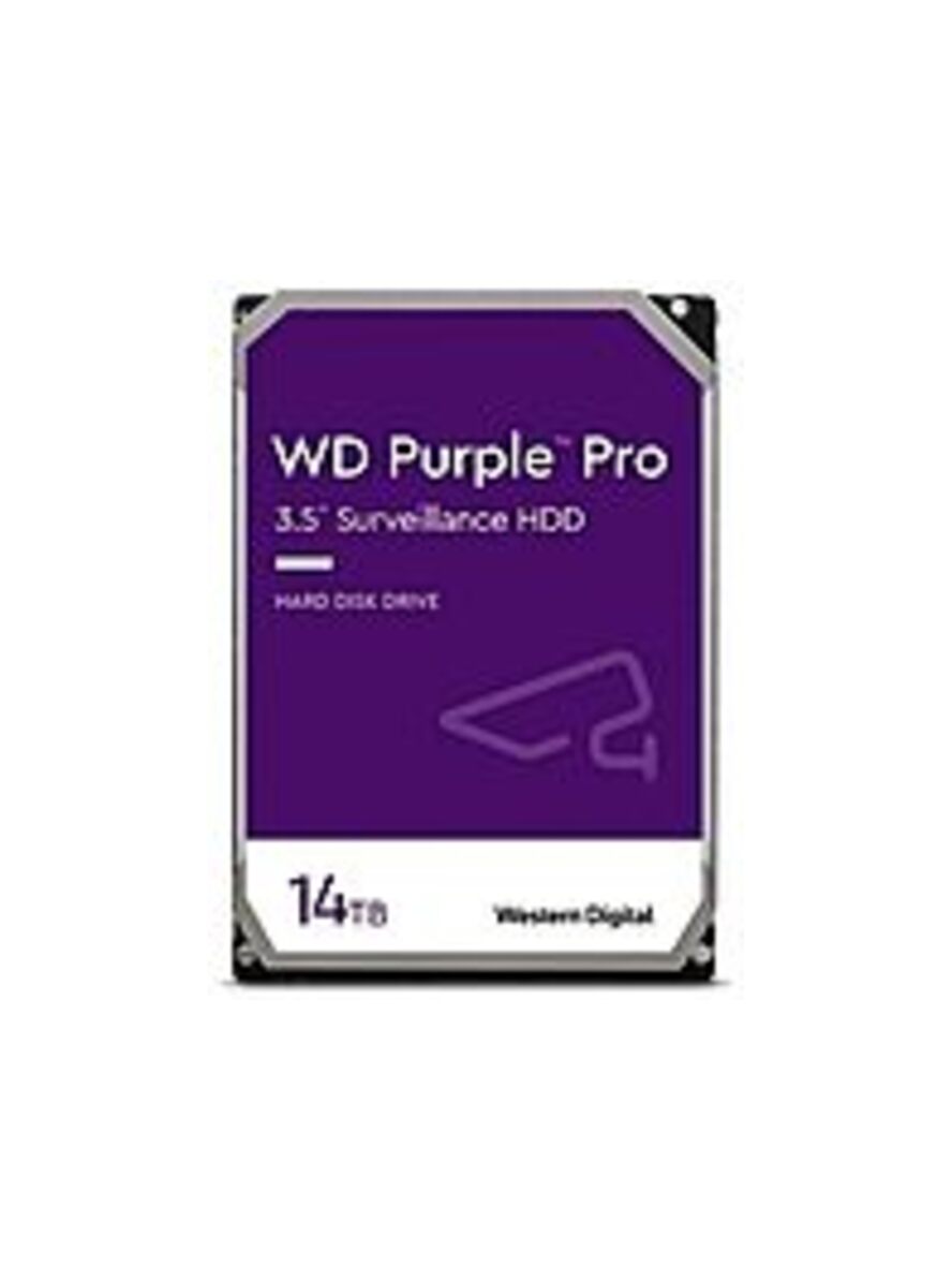 Western Digital Purple Pro WD141PURP 14 TB Hard Drive - 3.5 Internal - SATA (SATA/600) - Conventional Magnetic Recording (CMR) Method - Server, Video