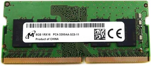 Image of Micron MTA4ATF1G64HZ-3G2B2 Laptop Memory Module - 8 GB - DDR4 - 3200 MHz - 260-pin - Non-ECC - 1.2 Volts - CL22 - 1RX16
