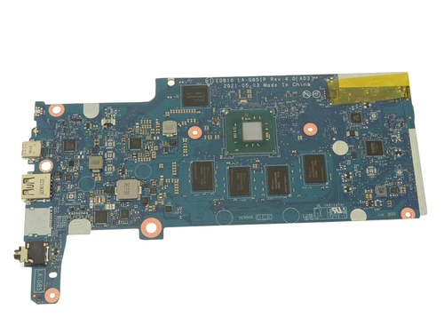 Dell  Laptop Motherboard for Chromebook 3100 Non-Touch - Intel Celeron N4020 - Integrated Intel Graphics - 4GB LPDDR4 - 16GB eMMC - No WWAN - Sin