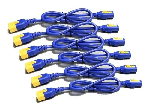 APC by Schneider Electric AP8706S-NAX590 Power Extension Cord - Blue - For PDU - 120 Volts AC - 2 feet - IEC 60320 C13 to IEC 60320 C14 - North Americ