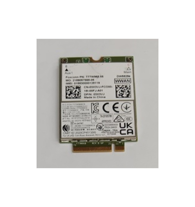 Dell 3X3VJ DW5829e Snapdragon X20 4G LTE M.2 WWAN Mobile Broadband Card - eSATA - Mini PCI Express