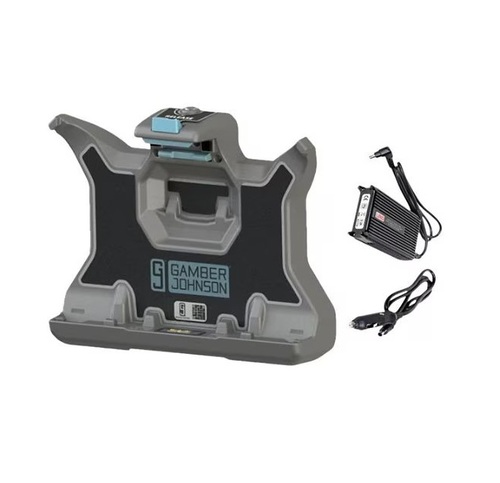 Gamber-Johnson 7170-0991-00 Vehicle Docking Station With Power Adapter - Black, Gray - No Rf