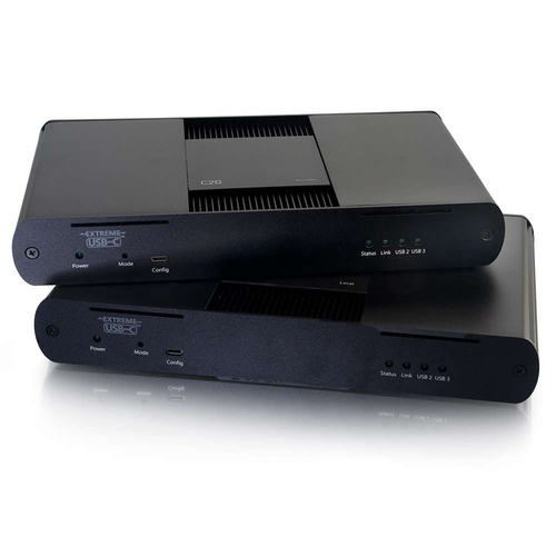 C2G 757120295235 USB 3.1 Over Cat6a Extender Kit - Black - 4-port - Transceiver To Receiver - Plug-in-play