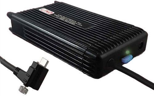 Gamber-Johnson 7300-0621 USB-C Power Adapter - 11-16 Volts Input Power - 100 Watts Maximum Output Power - 90 Degrees Bend - Cigarette Lighter Style P