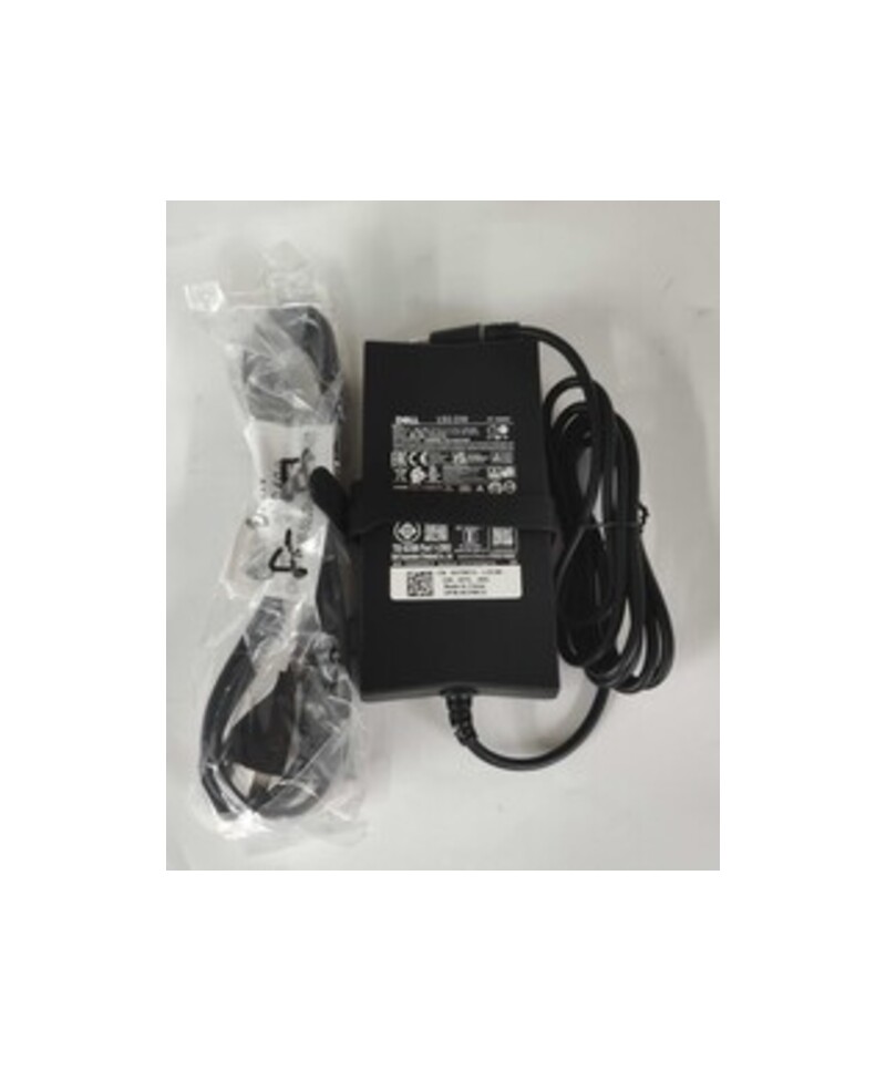 Dell 492-BBGP 3-prong AC Adapter - Black - 130-Watts - 7.4mm - Barrel Tip - 6 Feet Power Cord - 2TXJ7 - US