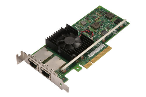Dell 3DFV8 Intel X540-T2 10 GBase-T Converged Dual Port Low-profile Network Adapter - 10 Gbps - 2 Ports - PCI Express 2.0 x8 - Plug-in Card Module - R