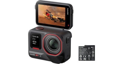 INSTA360 CINSBBGA-ACEPRO2105 Ace Pro 2 Action Camera Standard Bundle - 50 Megapixel - Wi-Fi - Bluetooth - Midnight Black