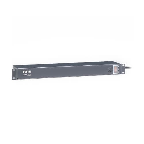Tripp Lite RS-0615-R 1U Rack-Mount Network Server Power Strip - 6 Output Connector - 120 Volts - Rack-mountable - Black