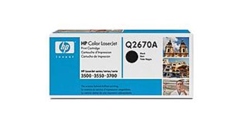 HP Q2670A Black Laser Toner Cartridge for Color LaserJet 3500/3700 Printers