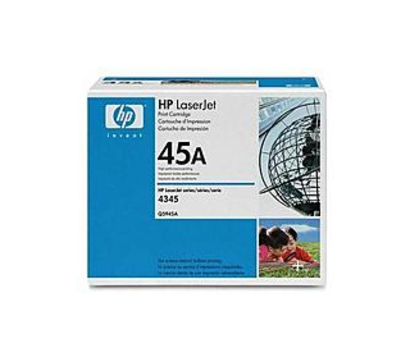 HP Q5945A Black Print Cartridge for Laserjet M4345 MFP - 18000 Pages