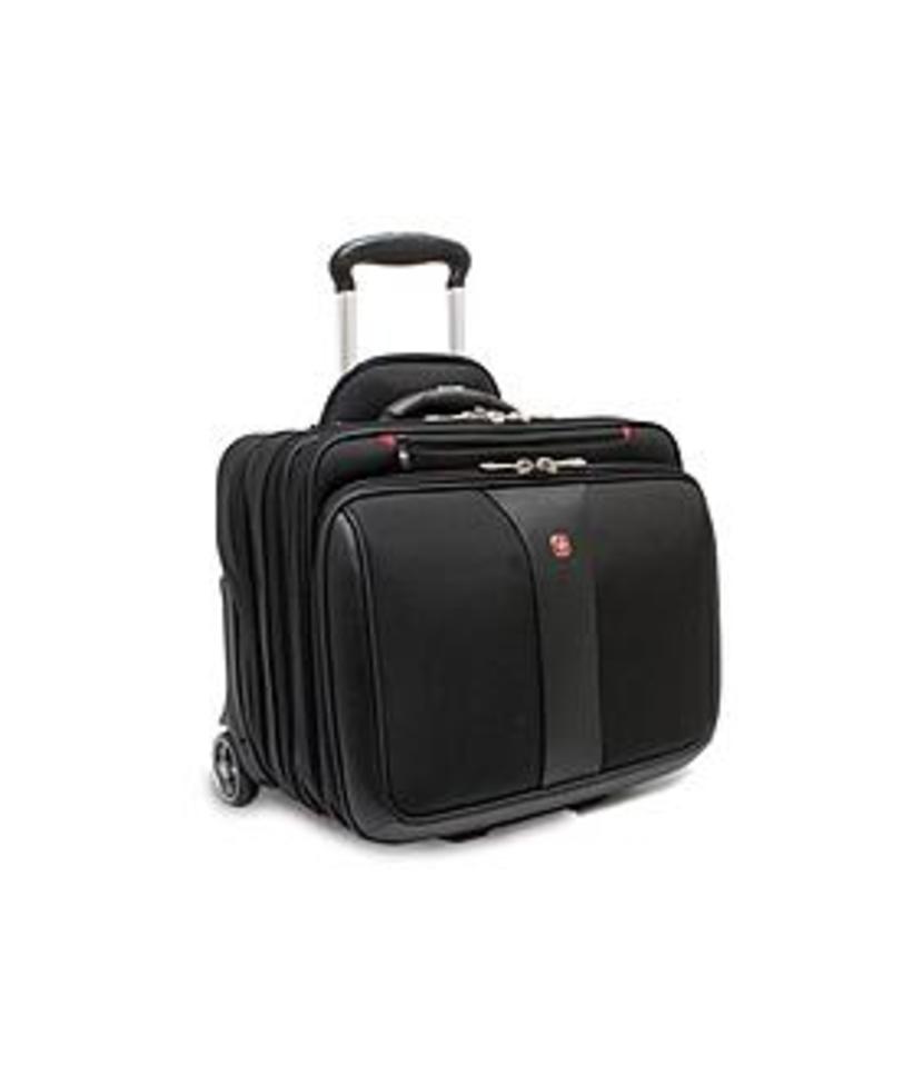 Image of Wenger Patriot WA-7953-02F00 Rolling Notebook Case - Fits up to 17-inch Laptop, Black